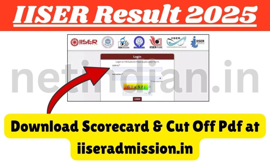 IISER Result 2025 - Download Scorecard & Cut Off Pdf at iiseradmission.in 1 IISER Result 2025