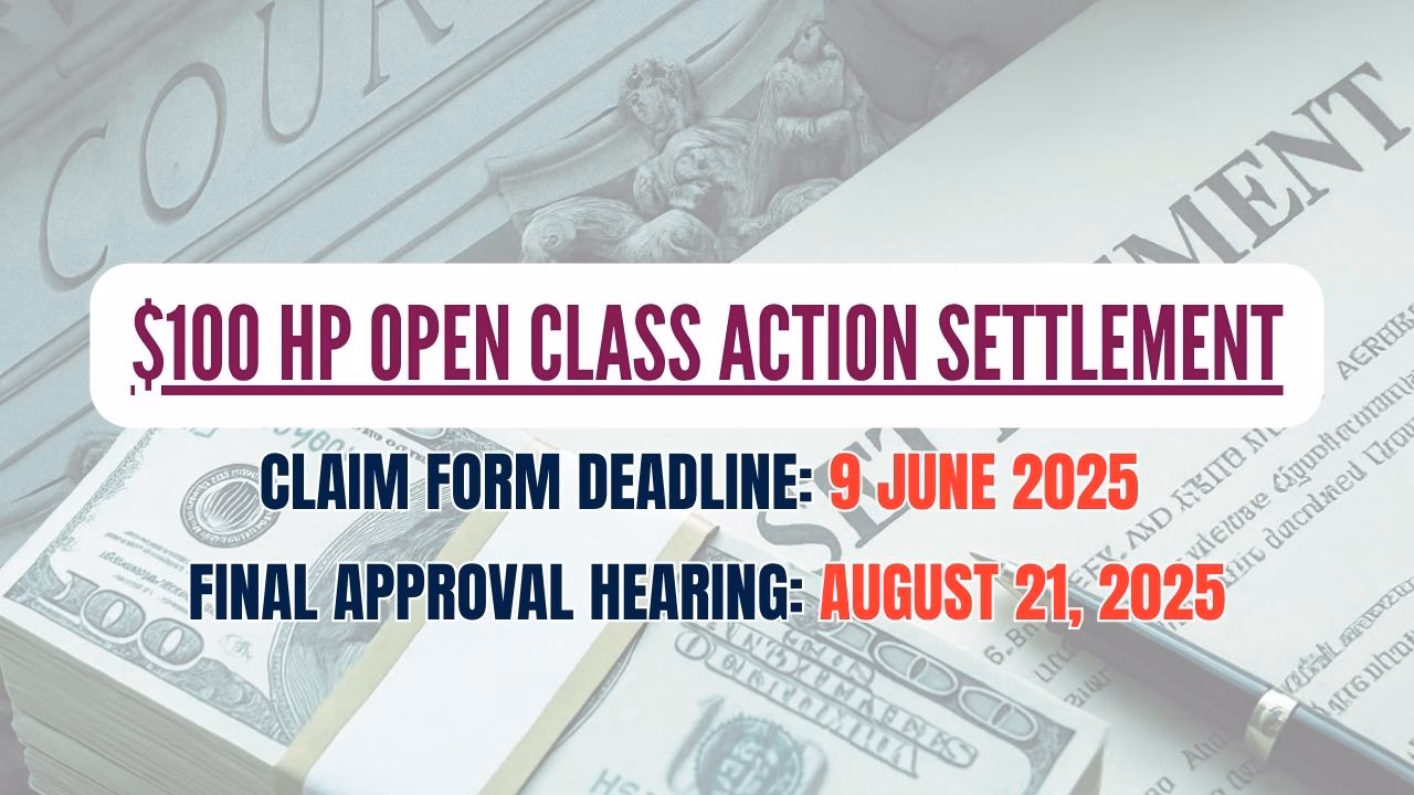 100 HP Open Class Action Settlement