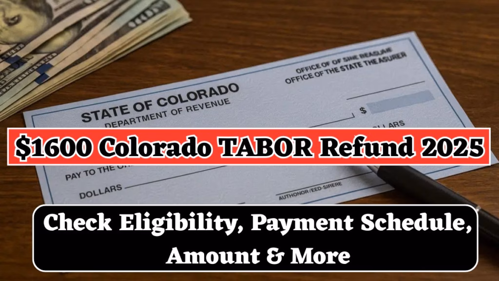 $1600 Colorado TABOR Refund 2025