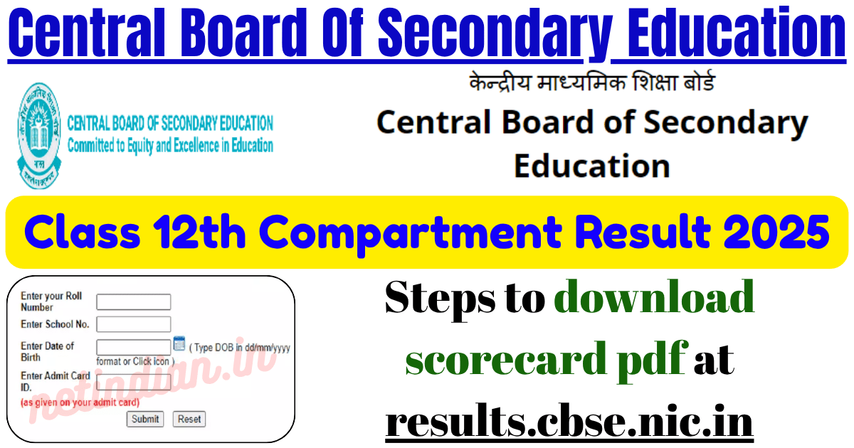 CBSE Class 12th Compartment Result 