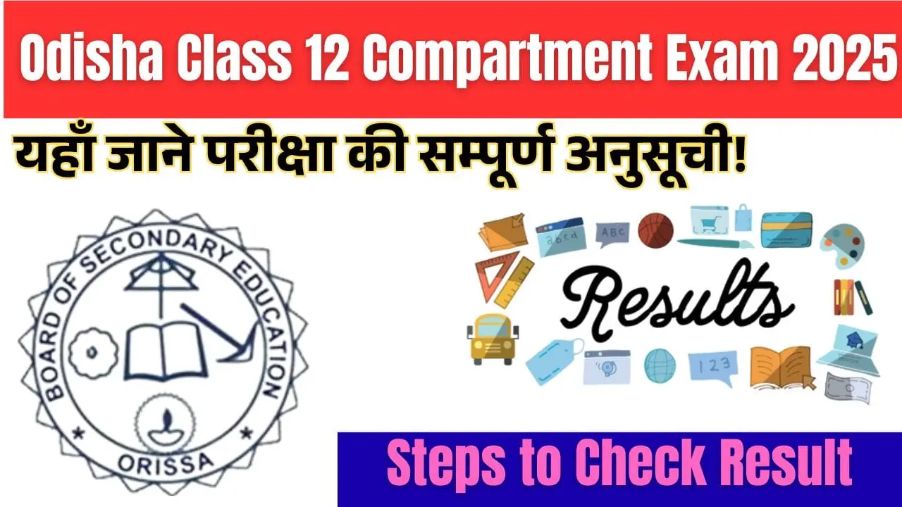Odisha Class 12 Compartment Exam 2025
