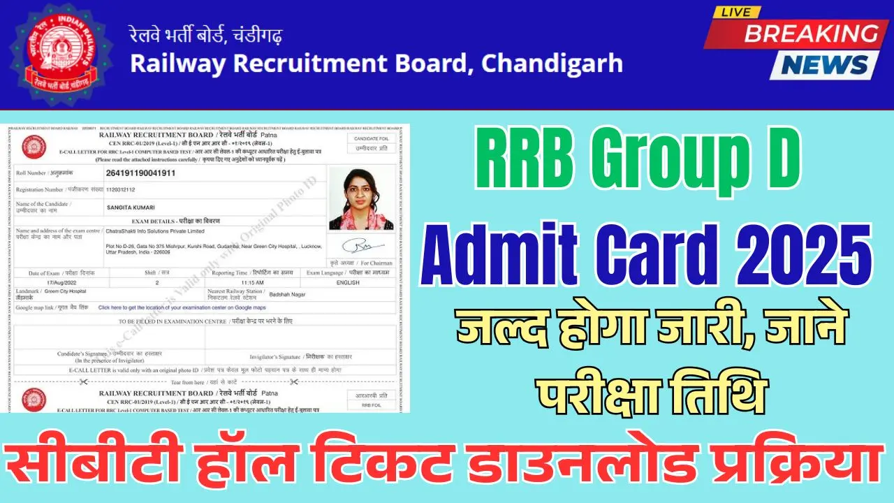 RRB Group D Admit Card 2025