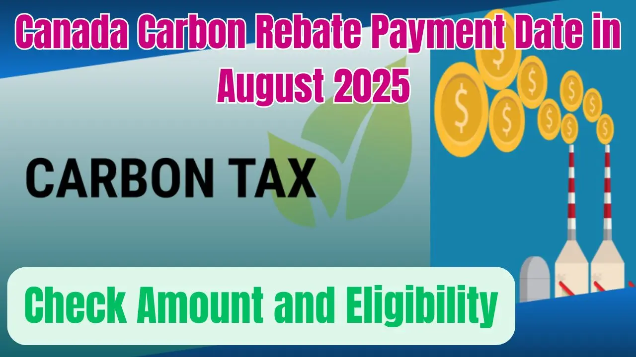 Canada Carbon Rebate Payment Date in August 2025